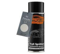 TRISTARcolor Vernice per auto Bomboletta spray per Porsche L1 Zermattsilber Metallic/Zermatt Silver Metallic Bomboletta a spruzzo di vernice di base da 400ml