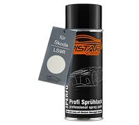 TRISTARcolor Vernice per auto Bomboletta spray per Skoda LS9R Moon White Metallic/Bila Moon Metallic Bomboletta a spruzzo di vernice di base da 400ml
