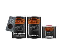 TRISTARcolor Vernice per auto Kit barattolo pronto all’uso per Alfa Romeo 805B Nero Etna Perl vernice di base + vernice trasparente 2K 2,5L