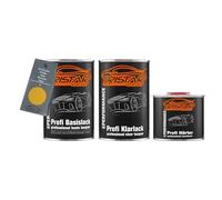 TRISTARcolor Vernice per auto Kit barattolo pronto all’uso per Chrysler/Dodge/Jeep/Plymouth/Viper U Sand Dune Yellow vernice di base + vernice trasparente 2K 2,5L