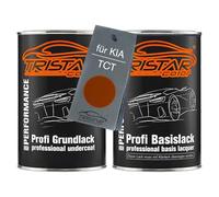 TRISTARcolor Vernice per auto Kit barattolo pronto all’uso per KIA TCT Terracotta Perl Vernice di fondo + vernice di base 2,0 litri 2000ml