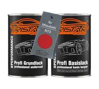 TRISTARcolor Vernice per auto Kit barattolo pronto all’uso per Mitsubishi R73 Safari Red Vernice di fondo + vernice di base 2,0 litri 2000ml