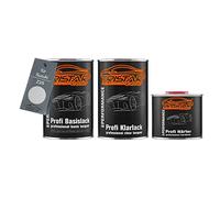 TRISTARcolor Vernice per auto Kit barattolo pronto all’uso per Suzuki Z2S Silky Silver Metallic/Quicksilver Metallic vernice di base + vernice trasparente 2K 2,5L