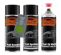 TRISTARcolor Vernice per auto Kit bombolette spray 2K per Chrysler/Dodge/Jeep/Plymouth/Viper EHD Automatic Scan Metallic Perl Vernice di fondo, di base, 2K vernice trasparente