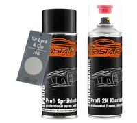 TRISTARcolor Vernice per auto Kit bombolette spray 2K per Lynk & Co I46 Bing Chuan LV Metallic Bomboletta a spruzzo vernice di base 2 componenti vernice trasparente