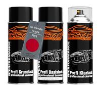 TRISTARcolor Vernice per auto Kit bombolette spray per Honda/Acura R81 Milano Red/Rouge Milano vernice di fondo vernice di base vernice trasparente bomboletta a spruzzo 400ml