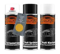 TRISTARcolor Vernice per auto Kit bombolette spray per paraurti di plastica per Chrysler/Dodge/Jeep/Plymouth/Viper U Sand Dune Yellow