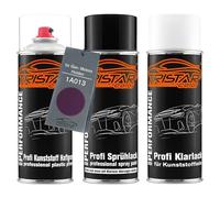 TRISTARcolor Vernice per auto Kit bombolette spray per paraurti di plastica per Gen. Motors/Holden 1A013 Purr Pull base adesiva vernice di base vernice trasparente con plastificante