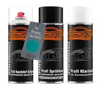 TRISTARcolor Vernice per auto Kit bombolette spray per paraurti di plastica per Scania 1847975 Blue base adesiva vernice di base vernice trasparente con plastificante
