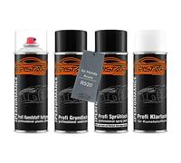 TRISTARcolor Vernice per auto Kit bombolette spray per plastica per Honda/Acura R320 Pearl Sienna Red Perl base adesiva vernice di fondo, di base, trasparente con plastificante