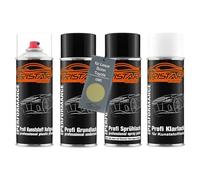 TRISTARcolor Vernice per auto Kit bombolette spray per plastica per Lexus/Scion/Toyota 095 Cyber Gold X. base adesiva vernice di fondo, di base, trasparente con plastificante