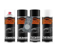 TRISTARcolor Vernice per auto Kit bombolette spray per plastica per Lexus/Scion/Toyota 1M5 Cyber Grey Perl X. base adesiva vernice di fondo, di base, trasparente con plastificante