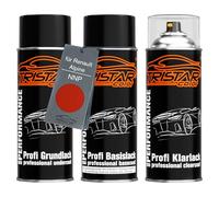 TRISTARcolor Vernice per auto Kit bombolette spray per Renault/Alpine NNP Rouge Flamme Nacre/Vlamrood Nacre vernice di fondo, di base, trasparente