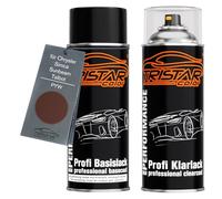 TRISTARcolor Vernice per auto Kit di bombolette spray per Chrysler/Simca/Sunbeam/Talbot PYW Deep Mango Metallic vernice di base vernice trasparente bomboletta a spruzzo 400ml