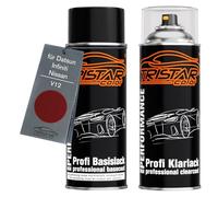 TRISTARcolor Vernice per auto Kit di bombolette spray per Datsun/Infiniti/Nissan V12 Kanjuk Cassis Perl X. vernice di base vernice trasparente bomboletta a spruzzo 400ml