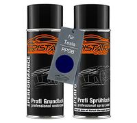 TRISTARcolor Vernice per auto Kit di bombolette spray per Tesla PPSB Ocean Blue Perl Metallic vernice di fondo vernice di base bomboletta a spruzzo 400ml