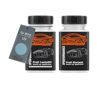 TRISTARcolor Vernice per auto Kit stilo di ritocco per BYD UV Tian Qing Se Metallic Vernice di base vernice trasparente ognuno 50ml