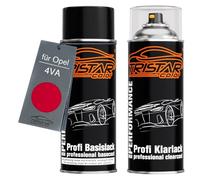 TRISTARcolor Vernice per auto Spray per Opel 4VA Rouge Ardent + trasparente