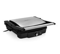 GR-2853 - Griglia a contatto con apertura a 180, superficie di cottura 29 x 23,5 cm, utilizzabile anche come griglia da tavolo, 2000 Watt, colore: Nero