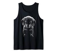 Triste Bassotto Meme Emozionale Cane Minimalista Sketch Art Canotta