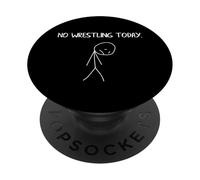 Triste Stickman No Wrestling Oggi Divertente Wrestler Uomini Donne Bambino PopSockets PopGrip Adesivo