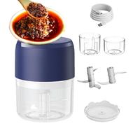 Trita Aglio Elettrico Mini - Piccoli Utensili per Cucina - Tritaverdure da Campeggio - Per Frutta Verdura Cuochi Professionisti Preparazione Pasti Amanti Culinari Principianti