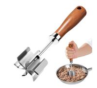 Trita Carne in Acciaio - Tritatutto Manuale a 6 Lame e Schiaccia-Verdure | Utensile per Hamburger, Manzo, Pollo o Purè | Strumento da Cucina, Catering e Casa