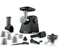 Tritacarne BOSCH MFWS450B, MultiPower, 1900 W, Esclusiva Manopola di Comando per Velocità, Materiali Lunga Durata, Cavi Riponibili nell'apposito Spazio, Tanti Accessori Inclusi tra cui Ciotola, Pestel