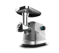 Cecotec Tritacarne Elettrico Crusher 1400 Steel. 1360W, Ottimo per Tritare, Macinare e Tagliare, 1 Lama Acciaio Inossidabile, 3 Piastre di Taglio con fori di 3, 5 e 7mm, Preparazione della salsiccia