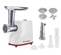 Tritacarne Elettrico Con Passapomodoro Lame e Trafile in acciaio Inox 3 5 7 mm