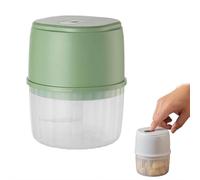 Tritacarne elettrico da 250 ml, mini robot da cucina portatile, ricaricabile tramite USB, senza fili, con lame in acciaio inossidabile, tritatutto per verdure con un solo tocco, per cipolle, zenzero