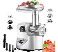 Tritacarne elettrico da 3000 W, con lama in acciaio inox, parti rimovibili per una facile pulizia, ideale per carne, pesce, verdure e aglio