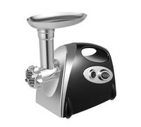 Tritacarne elettrico in acciaio inox, 800 W, con 3 piastre e tubi di riempimento per salsicce, per uso domestico