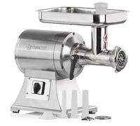 Tritacarne elettrico in acciaio inox Mahlzeit | argento | 450W - 75kg/h | Tritacarne con insaccatrice tagliacarne elettrico