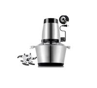 Tritacarne elettrico, mini robot da cucina, 200 W, in acciaio inox, per carne, verdura e frutta
