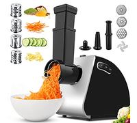 Tritacarne Elettrico Professionale 5 in 1 Multifunzione - Tritacarne per Carne con 3 Piastre di Macinazione, Affetta Verdure, Attacco per Salsiccia e Kubbe e Biscotti, 2000W, Acciaio Inox