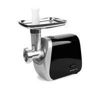 Emerio Tritacarne | elettrico | 3 inserti per carne (fine/medio/grossolana) + inserto per salsiccia + inserto per kebbe+inserto per biscotti per 4 stampi per biscotti | senza BPA | Avanti e ritorno |
