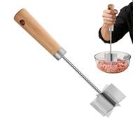 Tritacarne,Macinatore per Alimenti e Verdure in Acciaio Inossidabile | Tritacarne con Impugnatura in Legno,per Salsicce e Polpette, Preparazione Pasti e Cucina