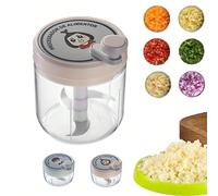 Tritacarne manuale domestico, tritatutto per aglio, tagliaverdure, pesta aglio multifunzionale, robot da cucina, tritaverdure, schiaccia frutta manuale, schiaccia cipolla, accessori elettrodomestici p