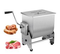 Tritacarne manuale in acciaio inox, efficiente attrezzatura per la lavorazione della carne per cucina, ideale per la preparazione di pollo, pesce, manzo