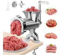 Tritacarne manuale, in acciaio inox, per uso domestico, taglio veloce e facile da pulire, tritacarne e riempire salsicce, uso diffuso per manzo, biscotti, verdure, pepe