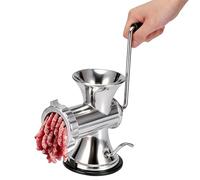 Tritacarne manuale in lega di alluminio tritacarne manuale per carne con manico ergonomico Tritacarne manuale adatto per macinare varie carni e spezie, ventosa a vuoto per un fissaggio fermo