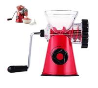 Tritacarne manuale multiuso 3 in 1 e insaccatrice per salsicce, tritacarne a manovella per uso domestico con tubi per salsicce di 3 dimensioni e 2 lame