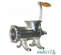Tritacarne manuale a manovella Reber 8684N n° 32 da appoggio in ghisa uso alimentare