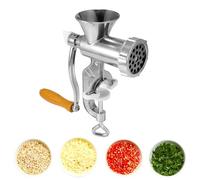 Tritacarne Manuale Professionale, Macchina per Insaccare Salsicce in Lega di Alluminio, Tritacarne a Manovella per Carne e Verdure, Attrezzo da Cucina per Casa e Ristorante