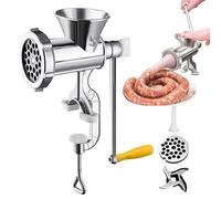 Tritacarne manuale - tritacarne per salsicce a manovella | tritacarne a base antiscivolo per cucinare, design rimovibile per tutte le carni, tritatutto manuale robusto per hamburger, salc