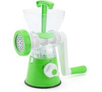 Tritacarne Manuali, Insaccatrice per Salsicce A Manovella, Tritacarne, Attrezzatura per Tritacarne, con Base di Aspirazione, per Carne Macinata, Salsiccia, Green, One Size