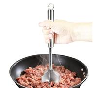 Tritacarne per carne macinata | Schiaccia hamburger in acciaio inossidabile | Pressa per hamburger | Per cucinare, preparazione pasti, grigliate, barbecue, campeggio, picnic, cucina e casa