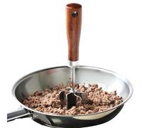 Tritacarne per hamburger - tritacarne con manico in legno, tritacarne manuale durevole | Ristorante Home Cucina Carne Patate Pollo Salsiccia di manzo