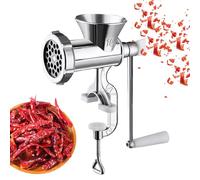 Tritacarne per la lavorazione dei cervi, tritacarne per uso domestico - Tritatutto per carne in lega di alluminio robusto manuale per salsicce, tritacarne a manovella per